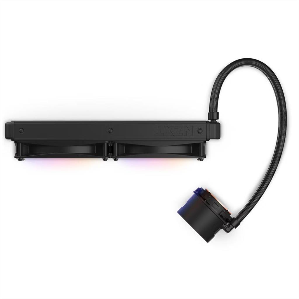 COOLERS CPU AIO NZXT Kraken 280 RGB, 2x140mm F140 RGB Core fans, RGB Controller, w/1.54" LCD display, RL-KR280-B1, MATTE BLACK