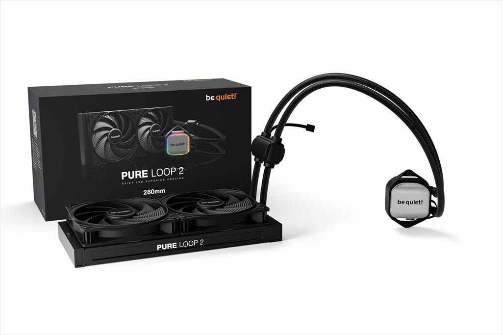 COOLERS CPU AIO BE QUIET! PURE LOOP 2 280 2x140mm Pure Wings 3 PWM, w/REFFIL OPTION, ARGB LED on pump, BW018