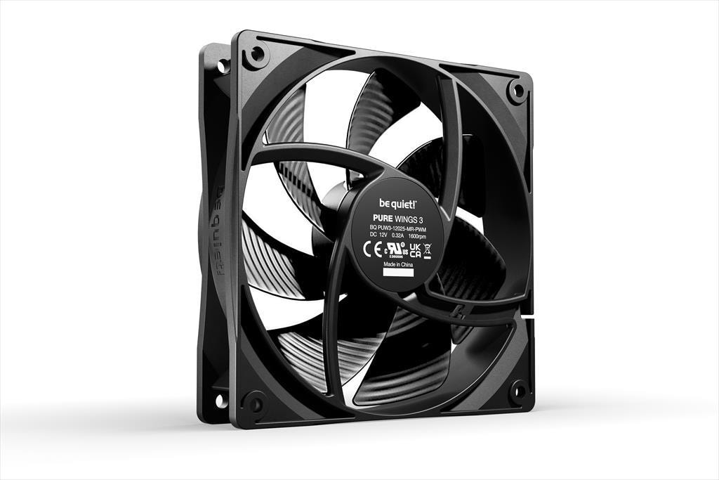 COOLERS CASE FAN 120mm BE QUIET! PURE WINGS 3 PWM 1.600rpm, DURABLE RIFLE BEARING, BL105