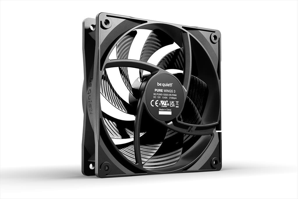 COOLERS CASE FAN 120mm BE QUIET! PURE WINGS 3 High Speed PWM 2.100rpm, DURABLE RIFLE BEARING, BL106