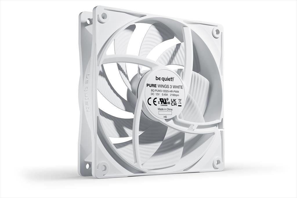 COOLERS CASE FAN 120mm BE QUIET! PURE WINGS 3 High Speed PWM White 2.100rpm, DURABLE RIFLE BEARING, BL111
