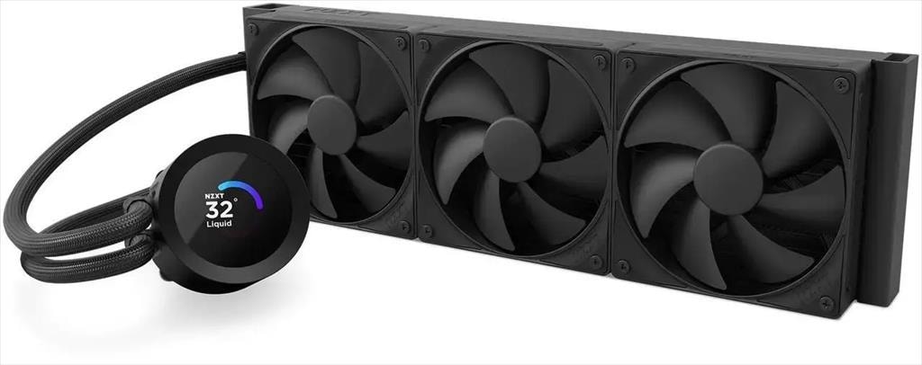 COOLERS CPU AIO NZXT Kraken Plus 360, 3x120mm F120P fans, w/1.54" LCD display, RL-KN360-B2, matte black