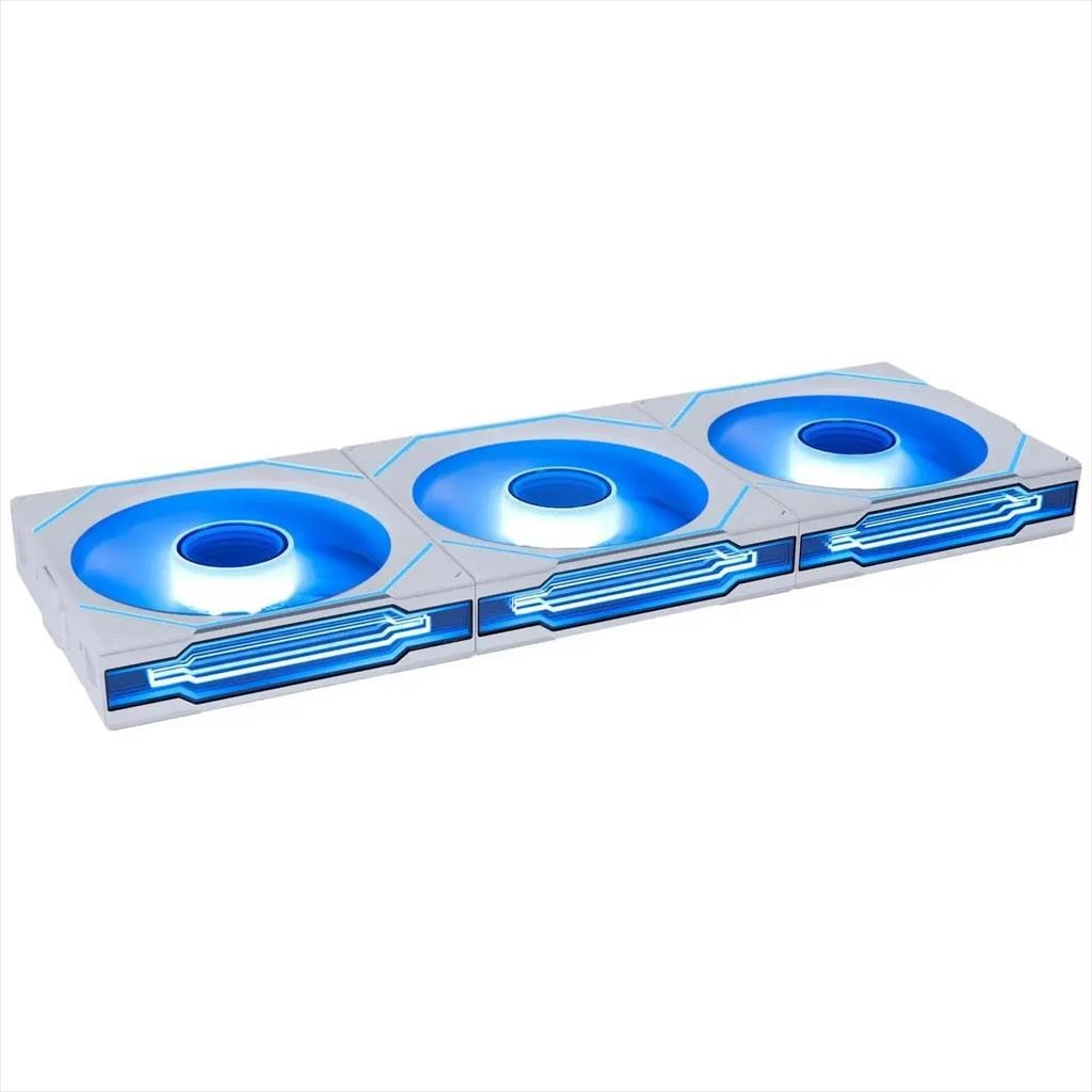 COOLERS CASE FAN 120mm LIAN LI UNI SL-INFINITY,  w/controller, Wireless,  REVERSE BLADE, A-RGB, PWM, 3-Pack, White,  12RSLIN1W3W