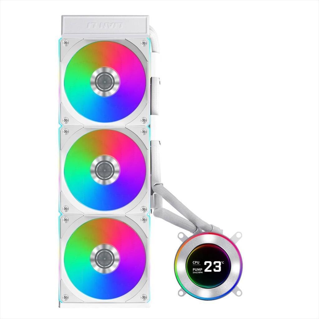 COOLERS CPU AIO LIAN LI HydroShift II LCD 360CL ARGB, 3x120mm ARGB fans, LCD-C Display 2.1" IPS, White, GHS2LCD36RW