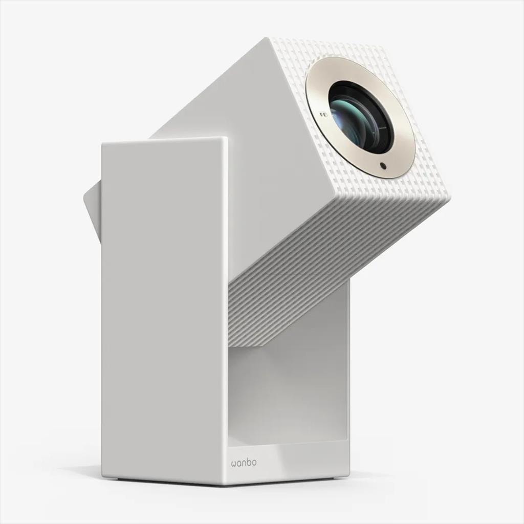 PROJECTOR WANBO CUBE 2 PRO w/GIMBAL Android TV 11, 500Ansi, 2000:1 FHD (1920x1080),  HDMI, USB 2.0, AUX, WIFI 6, w/speakers, White