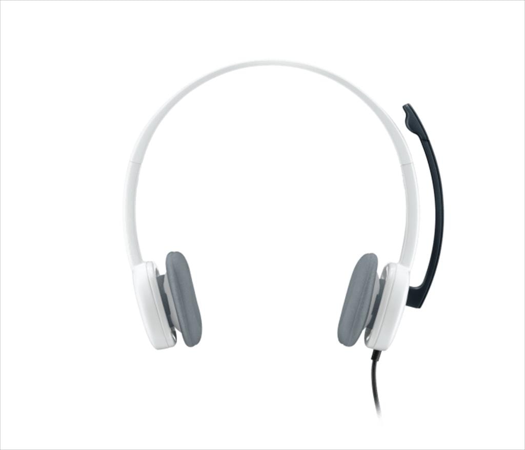 HEADPHONES LOGITECH H150 WHITE w/microphone 981-000350, 2x3.5mm
