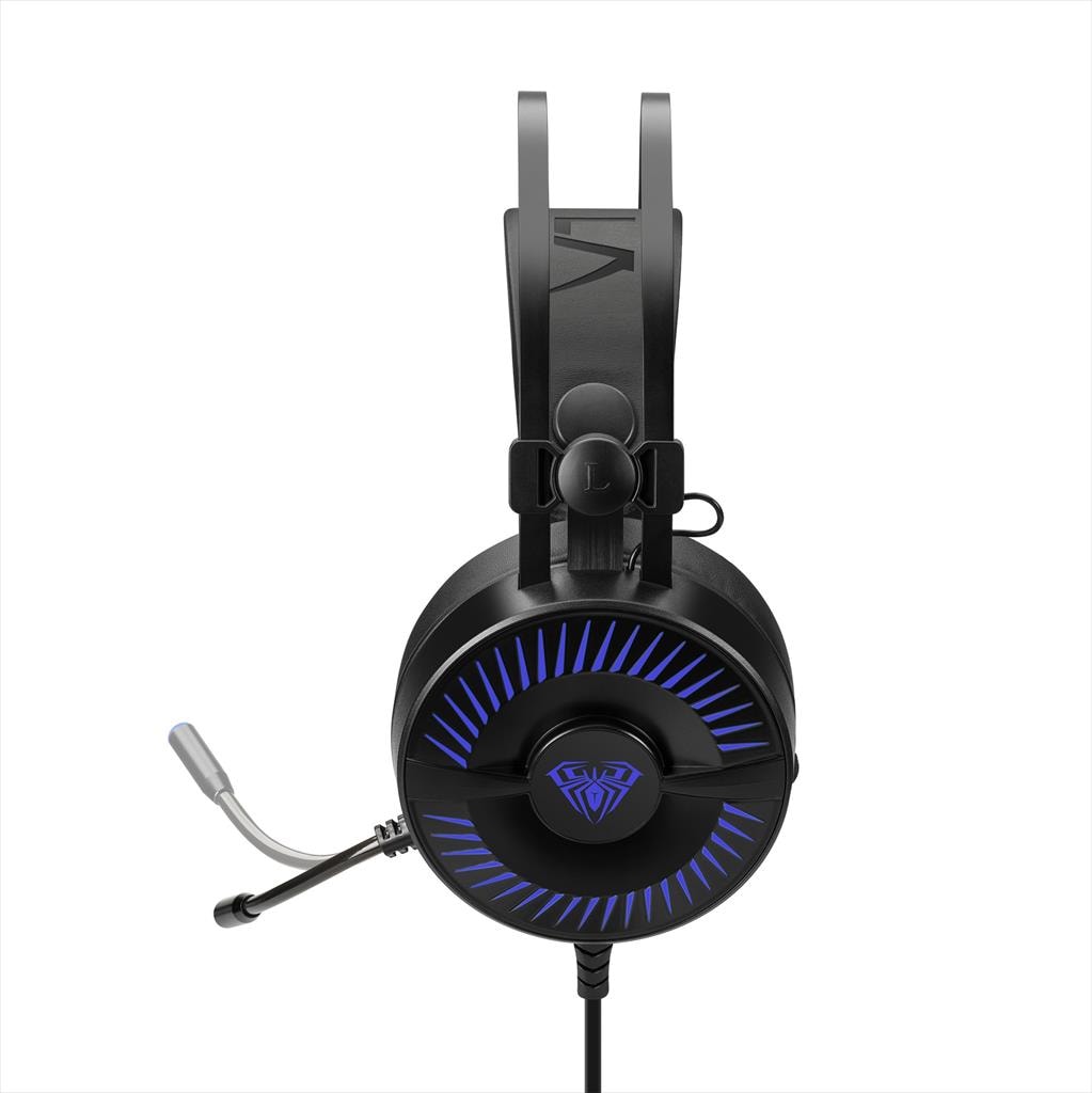 HEADPHONES AULA COLD FLAME Gaming Headset w/Microphone 1x3.5mm / 2x3.5mm  / USB (for ilumination), 278486