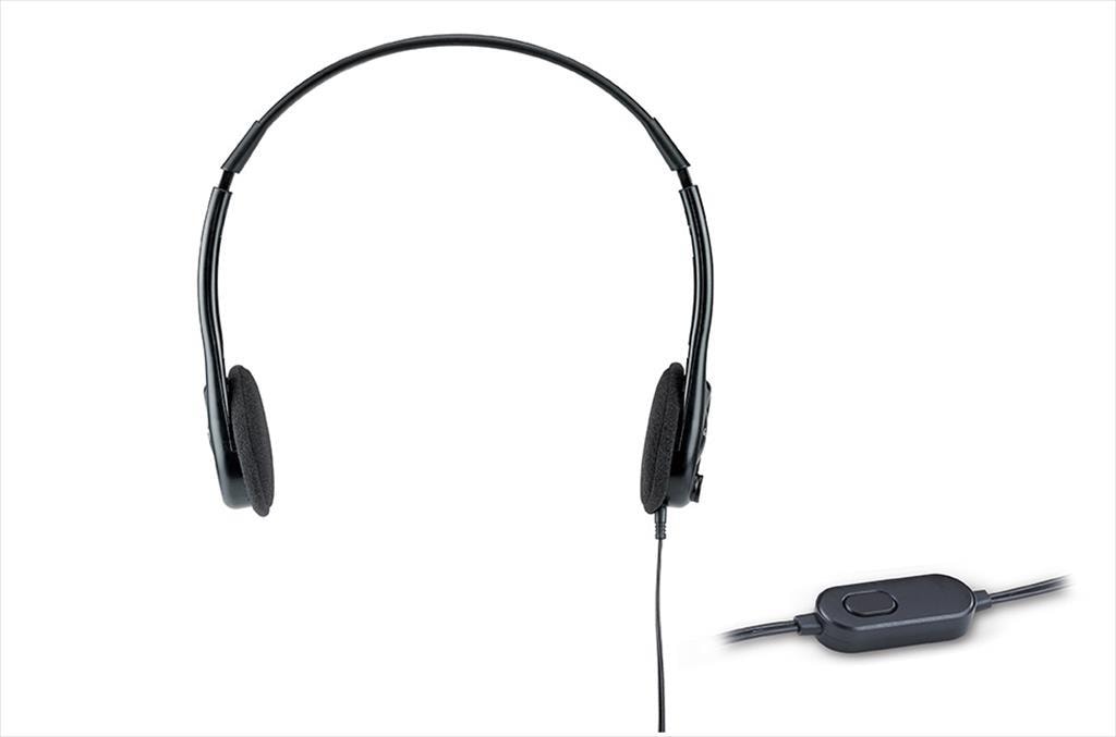 HEADPHONES GENIUS HS-M200C w/microphone, 1x3.5mm jack