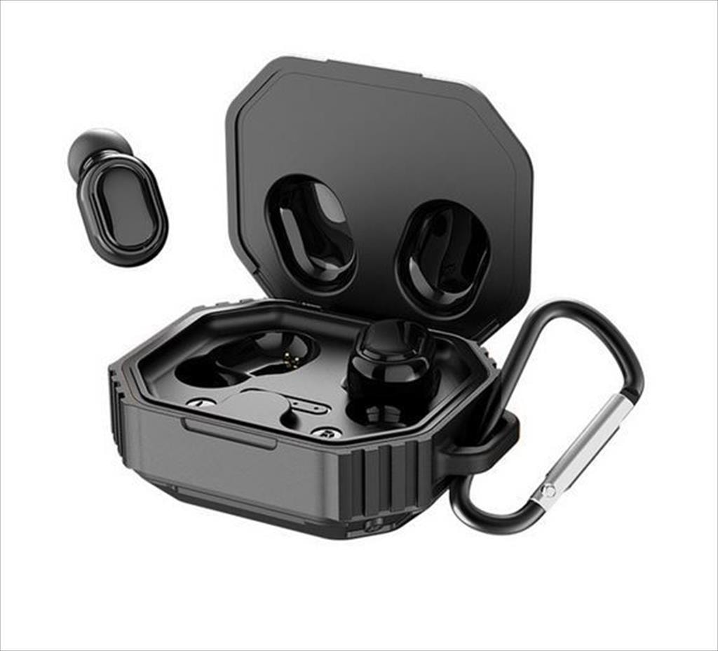 EARPHONES WIRELESS BUDS KINGSTAR KS-K047, Bluetooth w/microphone, Black