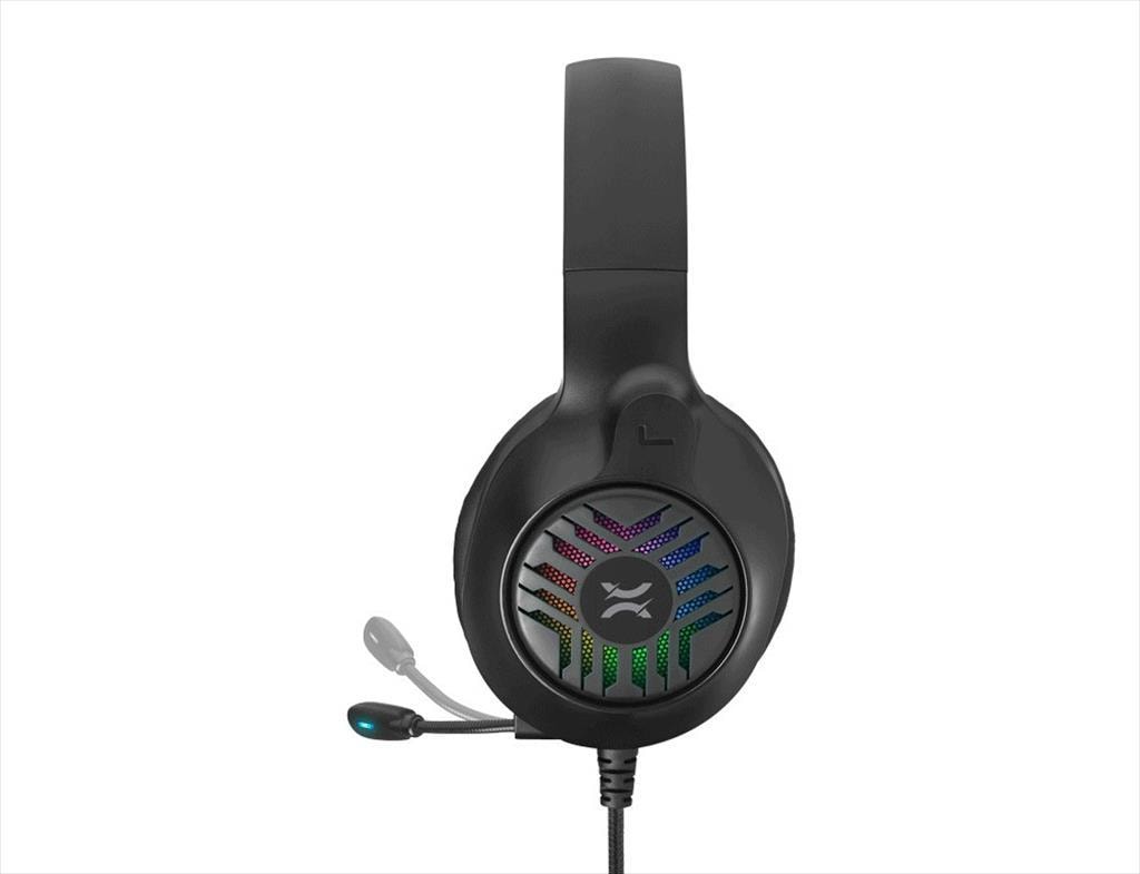 HEADPHONE NOXO SKYHORN GAMING HEADSET, FLEXIBLE MICROPHONE, 2 x 3.5 mm, USB (for illumination), RGB ILLUMINATION, BRAIDED CABLE