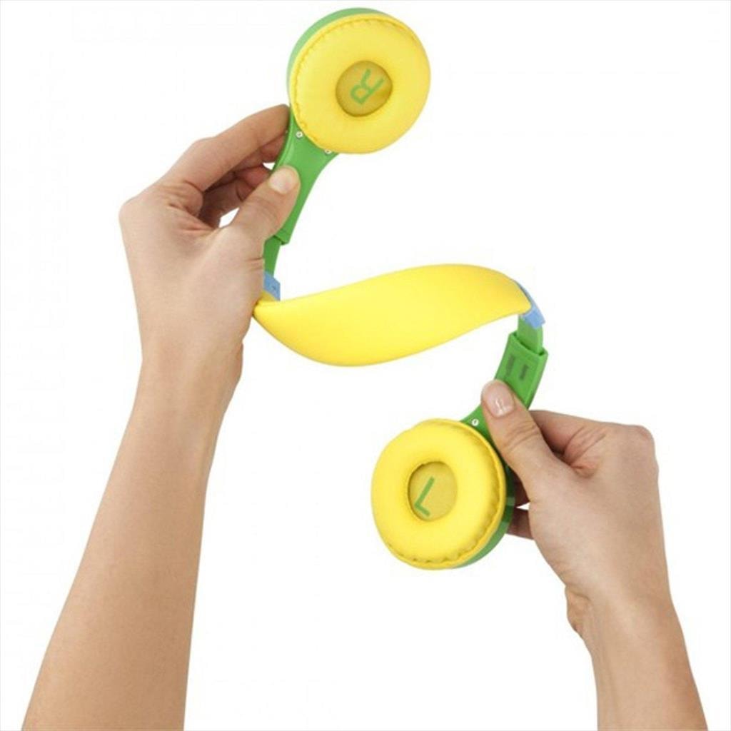 HEADPHONES HAMA "KIDS GUARD", Green/Yellow, w/microphone 1x3.5mm jack