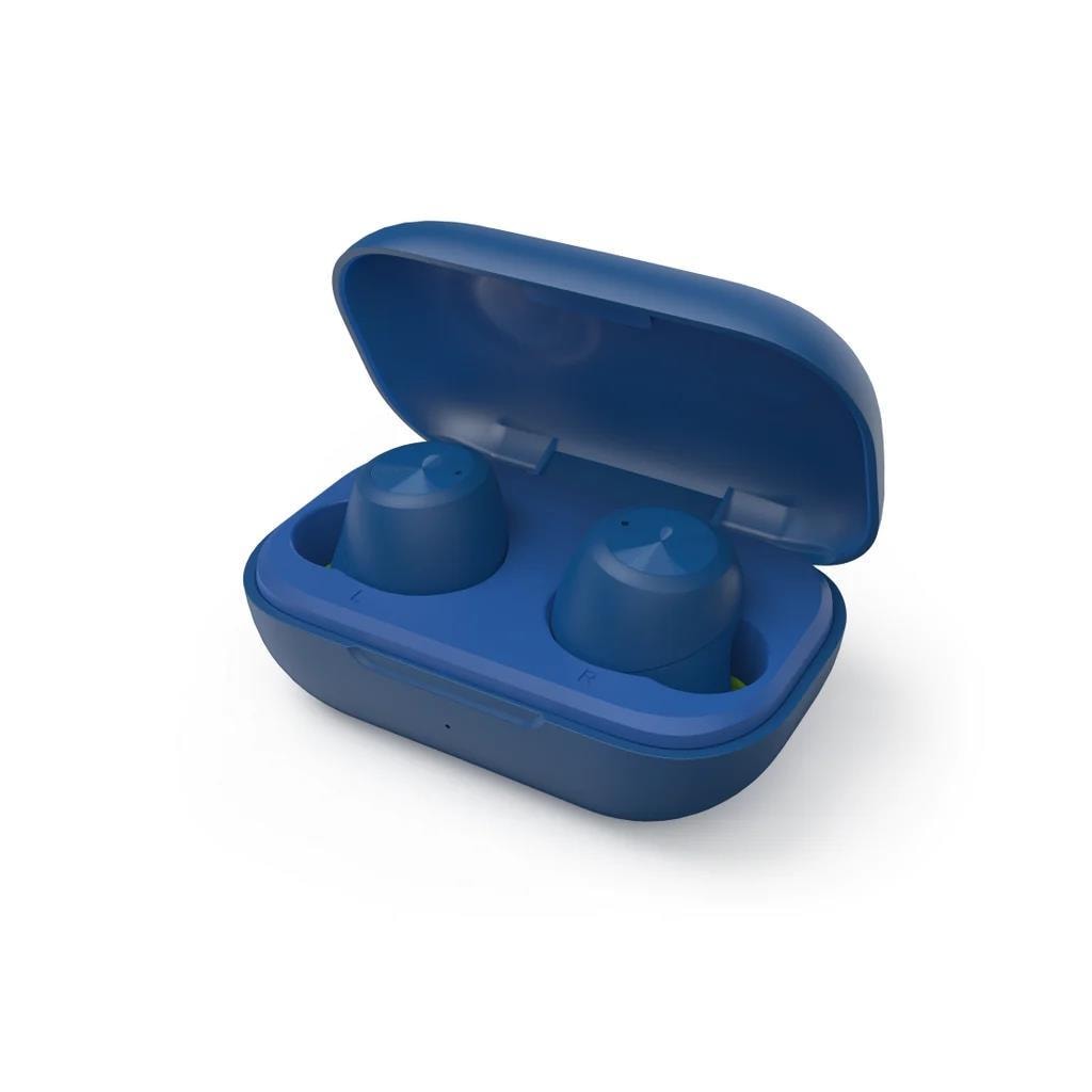 EARPHONES WIRELESS HAMA SPIRIT CHOP, Bluetooth w/microphone, Blue 184082