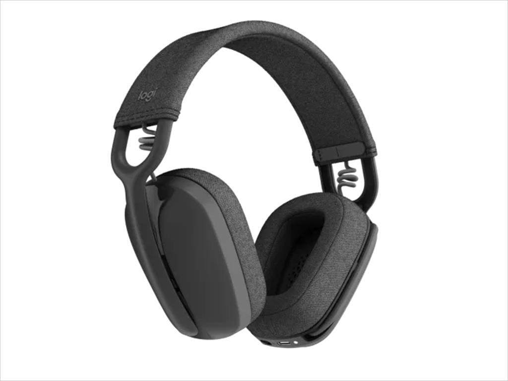 HEADPHONES WIRELESS LOGITECH Zone VIBE 100 Graphite, lightweight Bluetooth w/microphone 981-001213