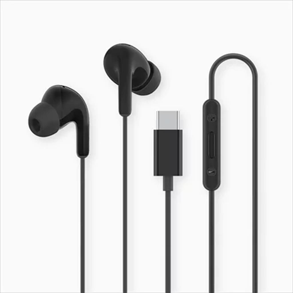 EARPHONES XIAOMI w/microphone, Type-C, Black