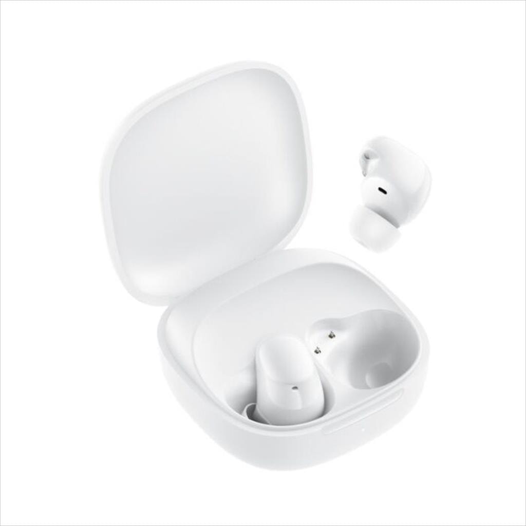 EARPHONES WIRELESS XIAOMI Redmi Buds 6 PLAY BLUETOOTH w/microphone, WHITE
