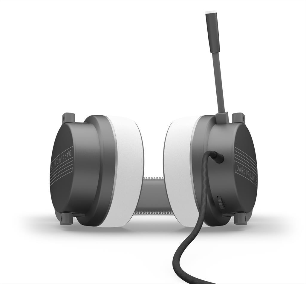 HEADPHONES DARK PROJECT Wired Gaming-Headset VEXO w/Mic, 50mm neodymium driver, 1x3.5mm, Gray