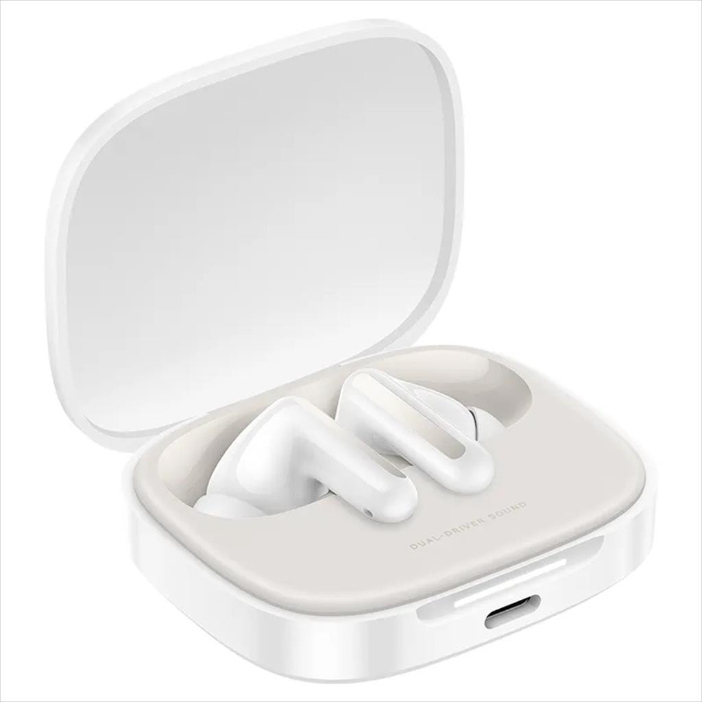 EARPHONES WIRELESS XIAOMI Redmi Buds 6 BLUETOOTH w/microphone, Cloud White