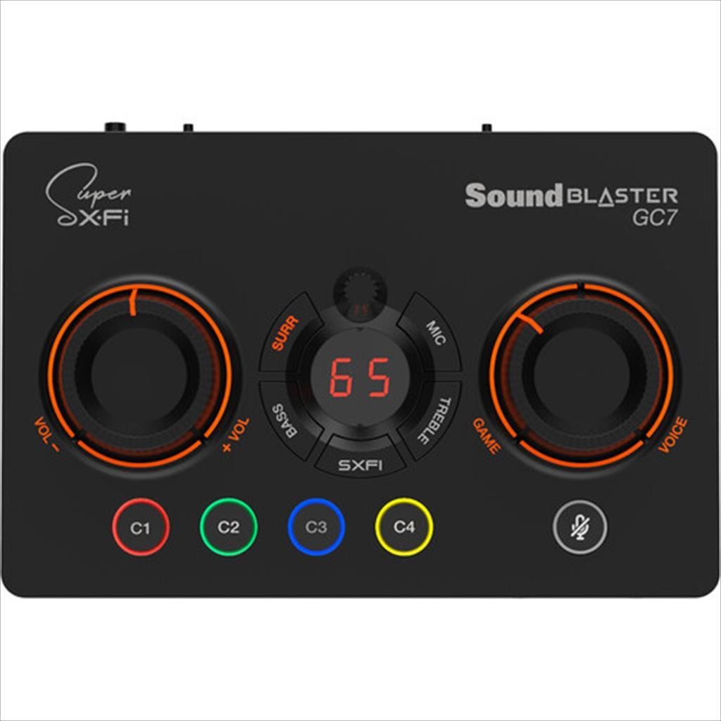 SOUND CARD USB-C CREATIVE SOUND BLASTER GC7 7.1, SXFI (Consoles and PC), optical, 70SB185000000