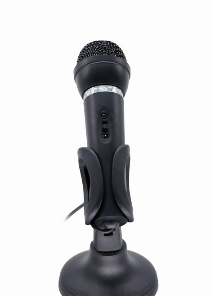 MICROPHONE GEMBIRD Condenser with desk-stand, 1x3.5 audio jack, 1.3m cord, MIC-D-04