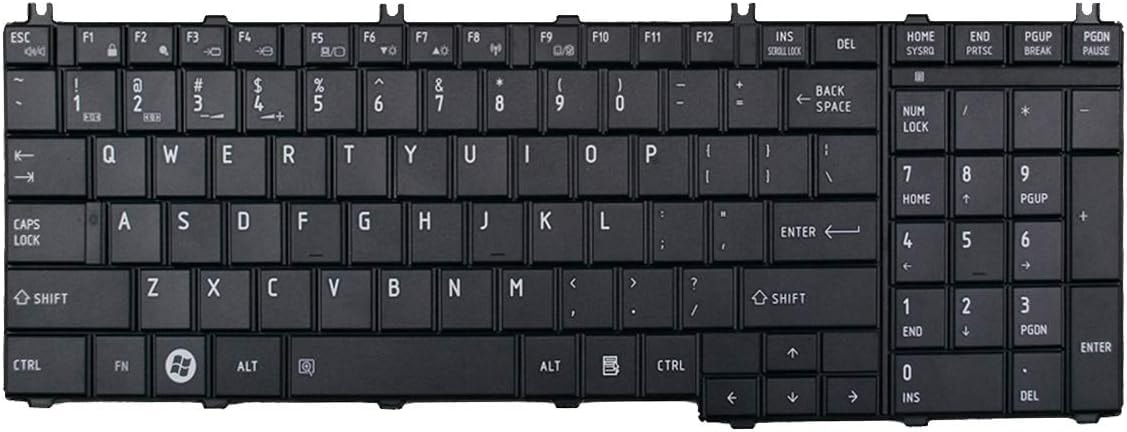 LAPTOP KEYBOARD TOSHIBA Satellite C650 C655 C650D C655D L650 L655 L670 L675 C660 L775D T350 B350